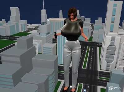 AI Remaster of old giantess content