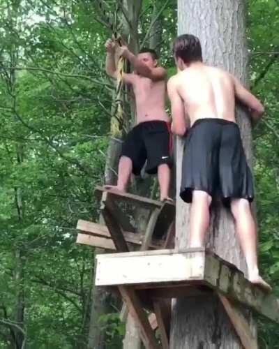 HMB while I try to tarzan my way into the river