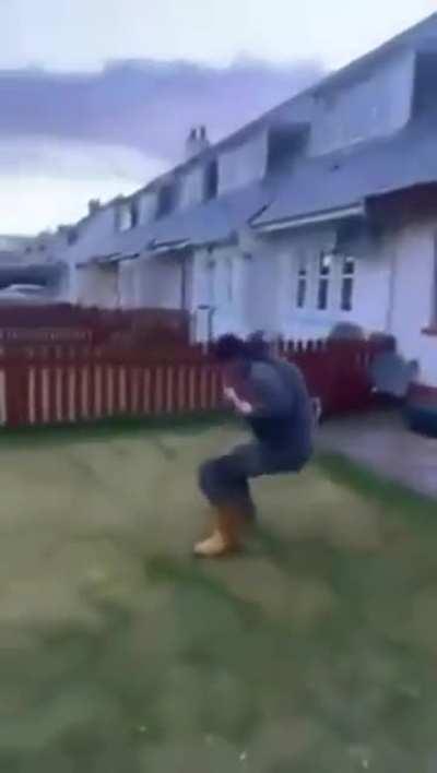 Nice landing posture