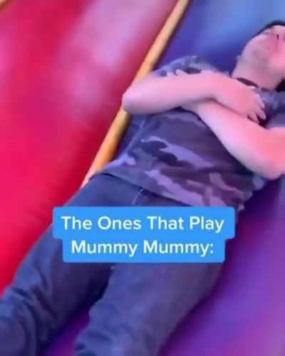 Which one are you guys??? When I was young I was the one wrestling or trying to tip the jumper. But now that I’m older I just eat or go on my phone. But on rare occasions I still wrestle or tip the jumper with my relatives.