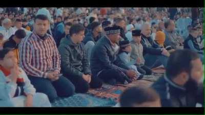 Eid al-Fitr prayer in Gaza Strip 🌙 Photography and montage by Abod AlQassass and Aerial Photography by Shadi Al Tabatiby