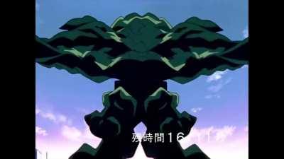 In an alternate universe, Kaji accidentally submitted the wrong music to Risuko, so Shinji and Asuka ended up training to 