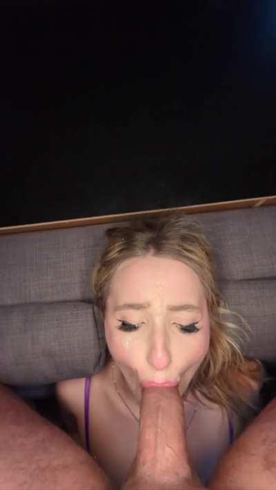 Imagine getting sent this from your wife after her night out 👀🍆💦. She went out for drinks with the girls but ended up going home with me to get her face glazed 💦