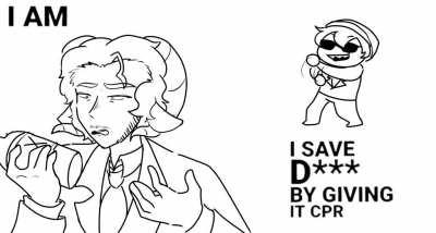 I forgot to post it here but anyways have Schlatt and Q in Misery x CPR meme