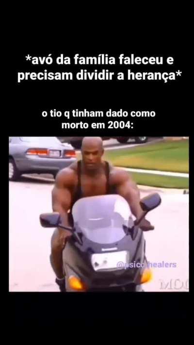 Ele na motoca