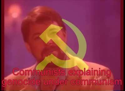 Communists explaining genocide under communism