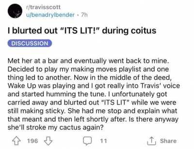 Most sane Travis Scott fan