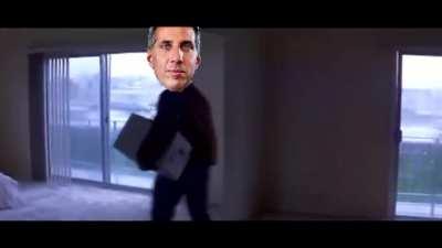 El fiscal Luciani llegando a su casa todos los días