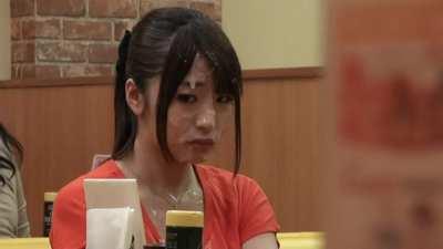 JAV wearing facial in public