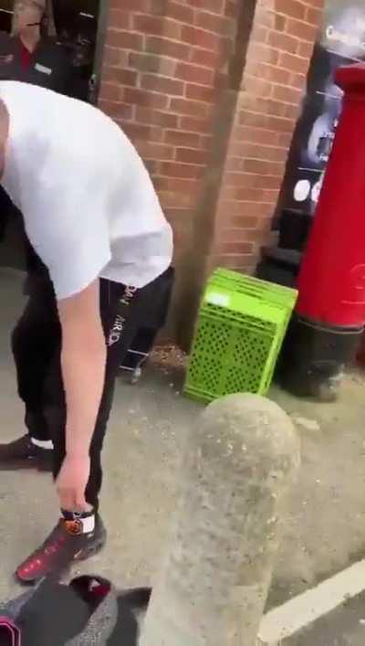 Shop owner and staff get threatened