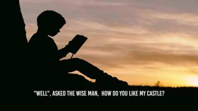 A father sends his son to learn “the secret of happiness” from the wisest man in the world