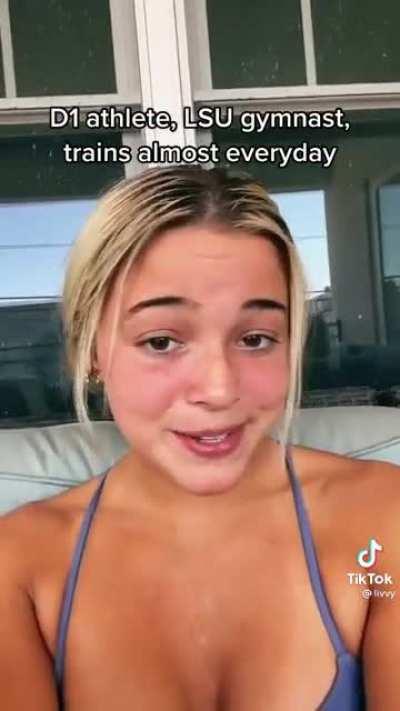 she can barely do a pushup