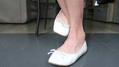 Princess of Volcanoes Double Crossed Legs in Ballet Flats  Purchase Link :  