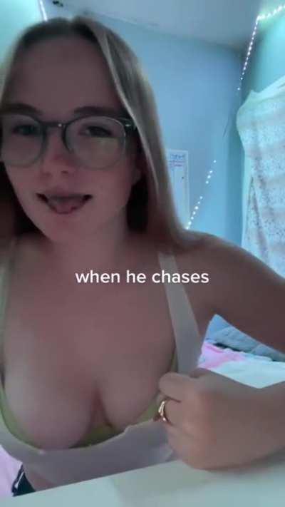 She knows how to use those lips and her hands.