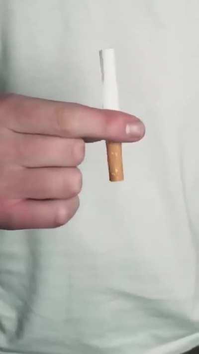Cigarette magic trick
