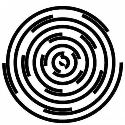 When semi circles rotate at several slightly different speeds