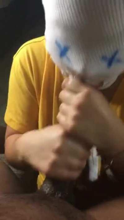 Damn...she knows how to drain a BBC