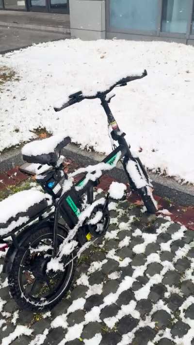 How do you take care of your bike after snow?