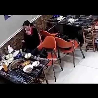 A lighter exploded in the face of a resident of China.