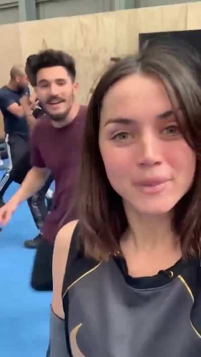 The beautiful fighter Ana de Armas