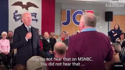 Sleepy Joe calls an old man fat and too old to vote for him