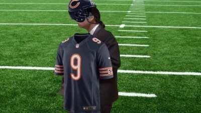 Nick Foles after the game trying to find Brady to shake his hand