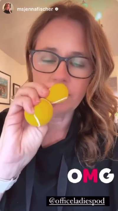 Squeezing some tennis balls (IG story, March 2024)