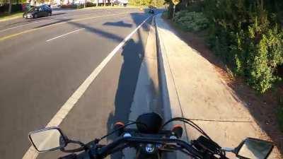 I was the idiot today. Slow down. Even if you think you’re going slow enough.