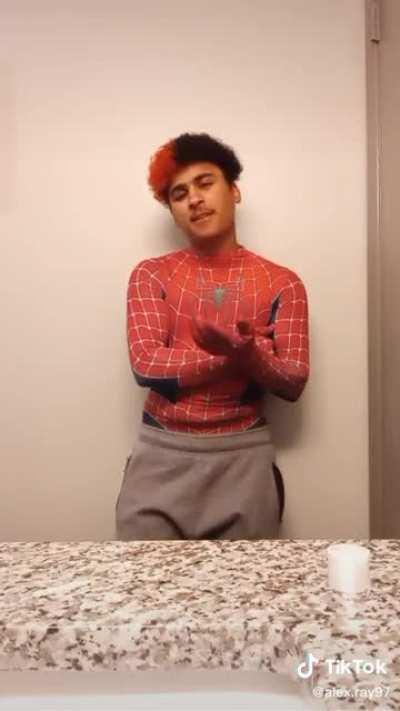 When did Spider-Man suits become THE “sexy” outfit for guys?