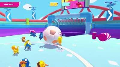 Never give up, even if you're on the yellow team!