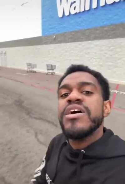 He be shopping at Walmart