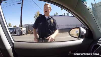 Black girl gets busted sucking off a cop during rally