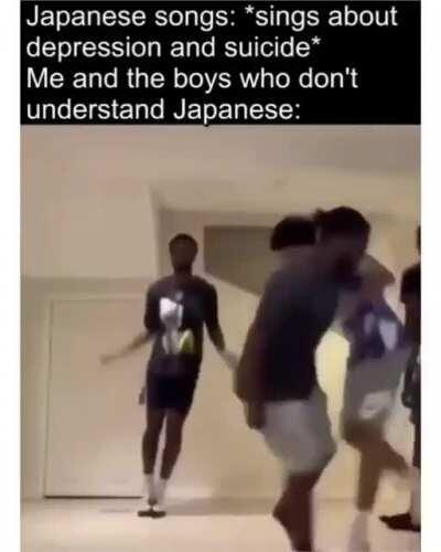 When their songs start singing German.