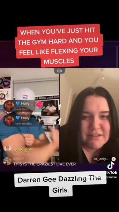 Ex Liverpool gangster Darren Gee dazzles this woman with his muscles 😂💪