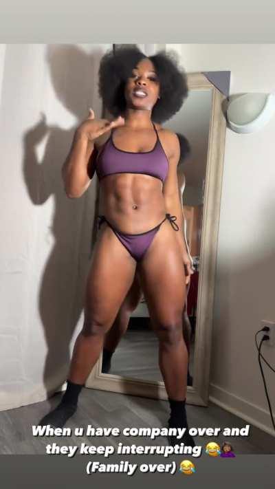 When u have company over and they keep interrupting (Family over)