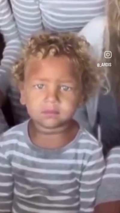 The kid has seen some shit. 😬