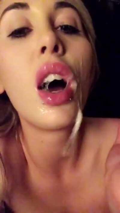 It’s pure facial fun when I get covered in a strangers cum [OC]