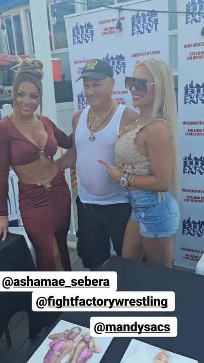 Mandy Rose and Dana Brooke at the Big Event