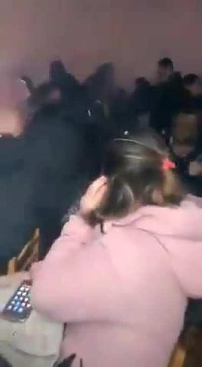 Lighting fireworks inside