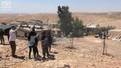 Ethnic cleansing in action: Israel evicts and demolishes homes of 2 families, leaving 24 Palestinians homeless in the West Bank