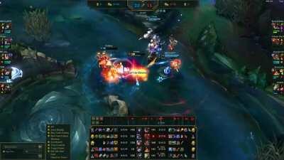 Master Yi buys Collector while dead and gets a kill