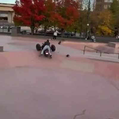 WCGW if you take your trike on a skate park?