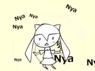 The original source of the Nyan Cat song was actually a Vocaloid song voiced by Hatsune Miku on NicoNico back in 2010 (Credited to daniwellP)