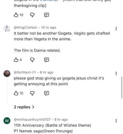 I’m glad people are getting tired of gogeta over all and wanting Vegito 💀