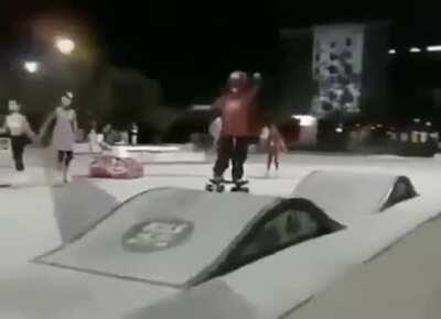 Even tosses his hat!