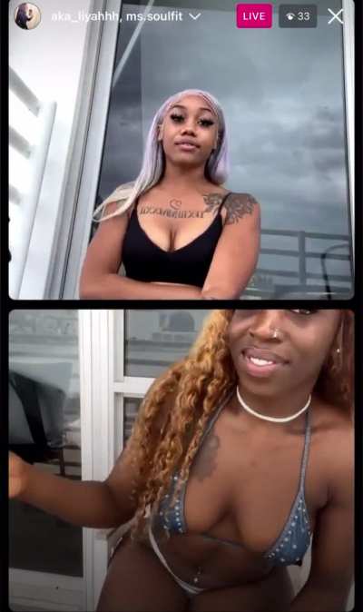 Aka liyaah, mssoulfit ig live twerk