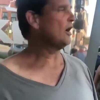 Man on the street is asked what will end police protests. Wait for it.