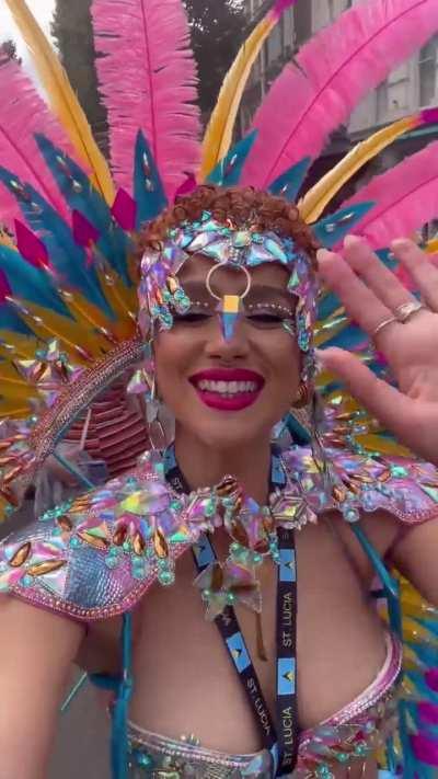 Nathalie celebrating Carnival (08/29/2023)