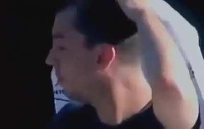 Video from 9/11 captures man who worked inside Tower Two realising how fortunate he is to be having a day off.