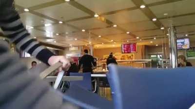 Storm on a cruise ship